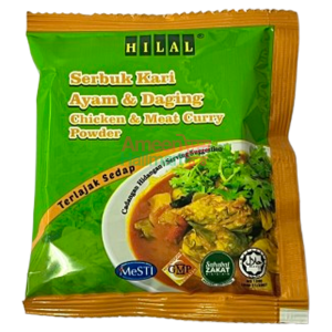 hilal serbuk kari ayam dan daging 25g