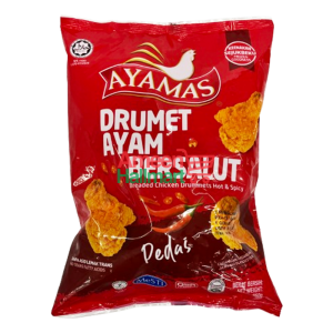 AYAMAS - DRUMET AYAM BERSALUT (PEDAS) 850GM