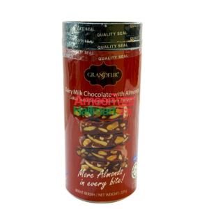 GRANDEUR - DAIRY MILK CHOCOLATE WITH ALMONDS 220GM