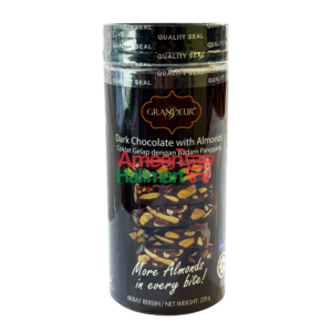 GRANDEUR - DARK CHOCOLATE WITH ALMONDS 220GM