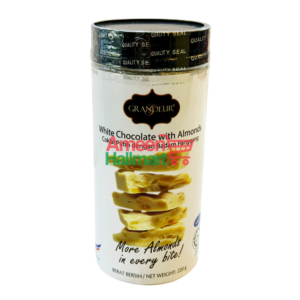 GRANDEUR - WHITE CHOCOLATE WITH ALMONDS 220GM